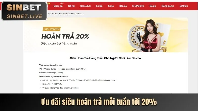 Thưởng nạp lại hàng ngày EUBET Pro